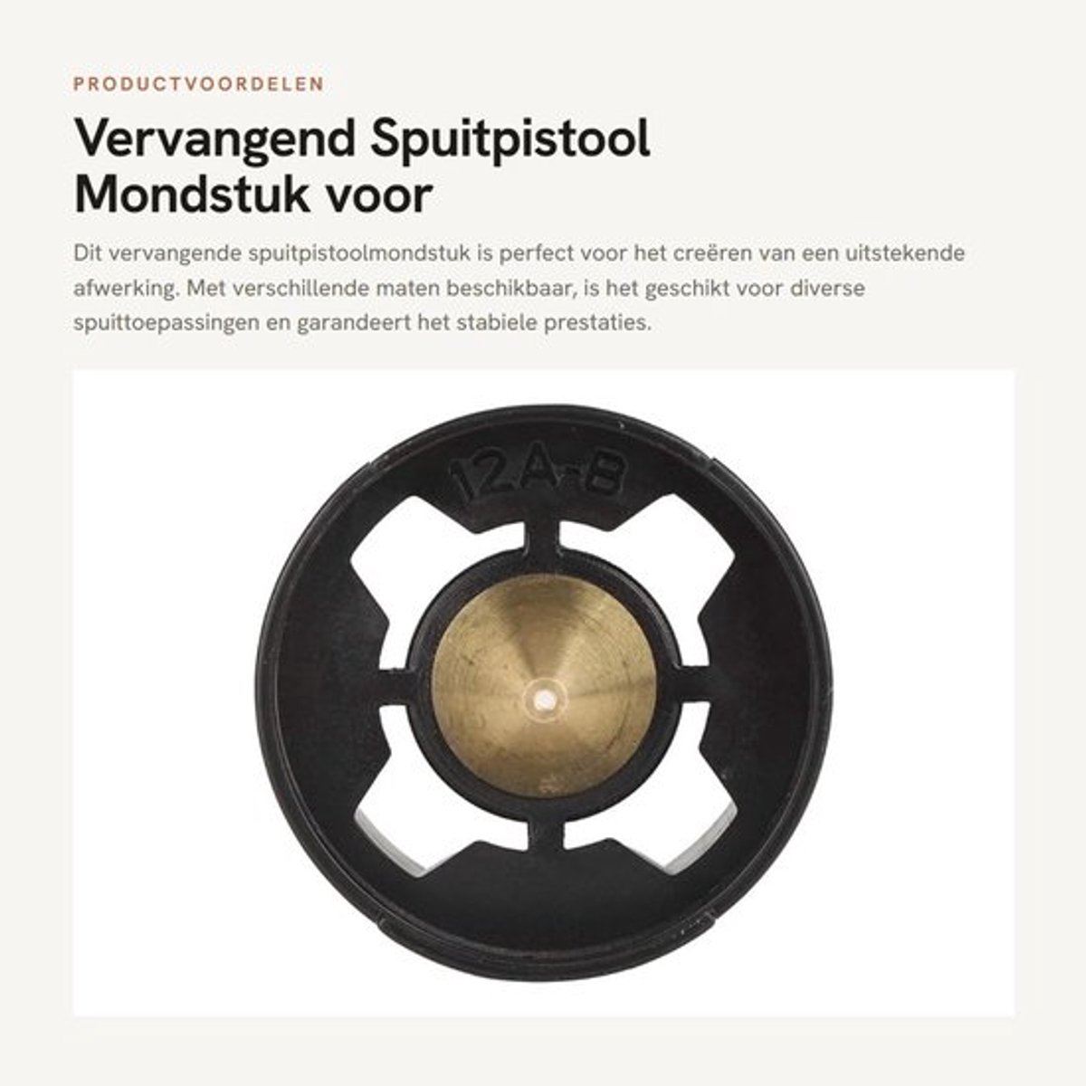 Vervangend Spuitpistool Mondstuk voor Elektrisch Spuitpistool