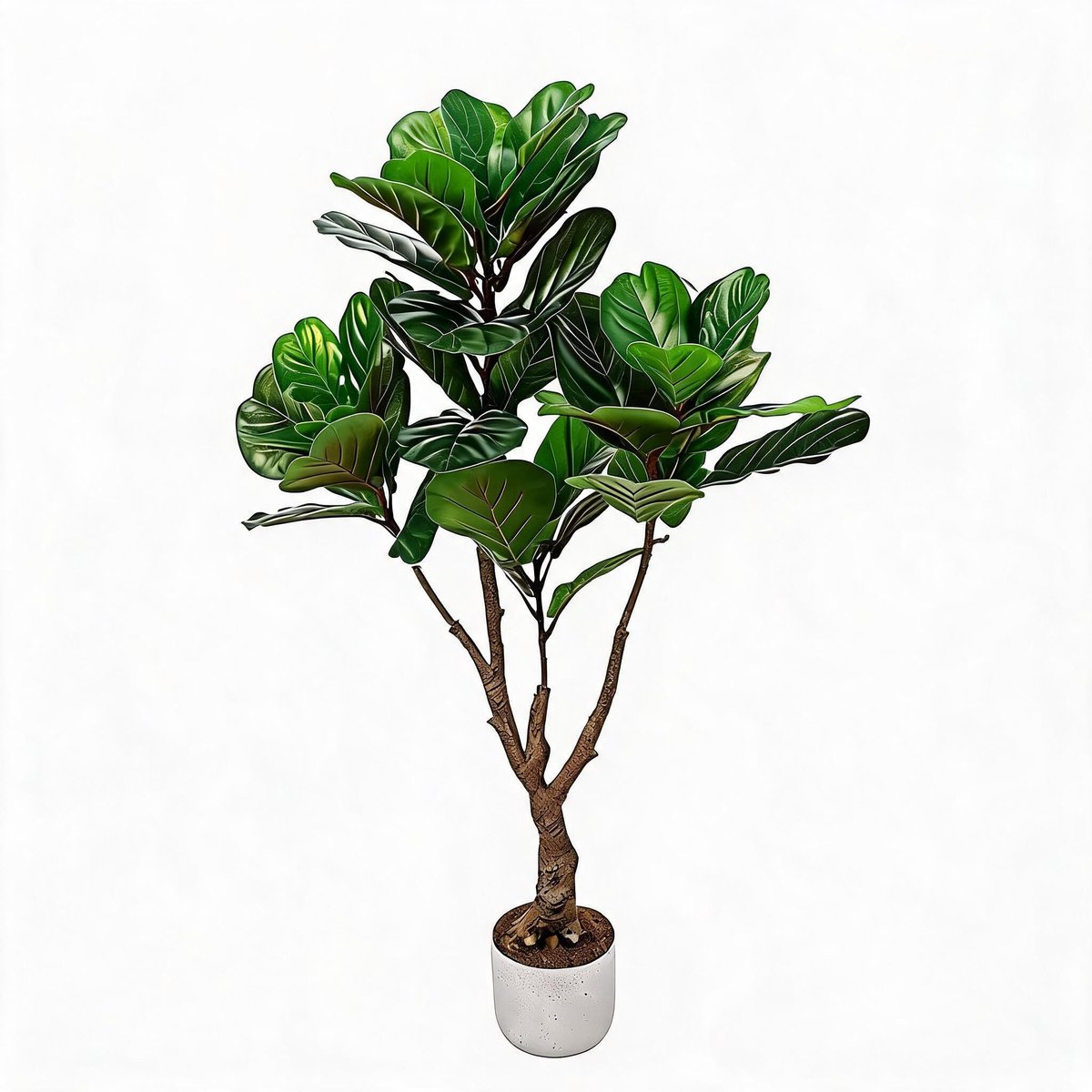 Danky - 115cm luxe levensechte vijgenbladboom PEVA met pot - duurzame tropische decoratieplant voor luxe interieur en commerciële ruimtes
