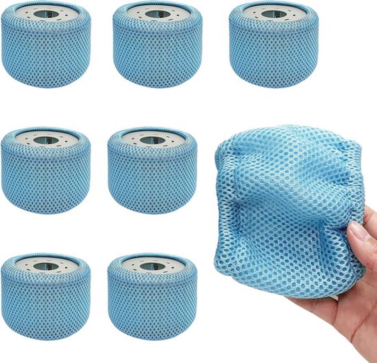 8 Beschermnetten en 90 Reservefilters voor Zwembad en Spa Accessoires