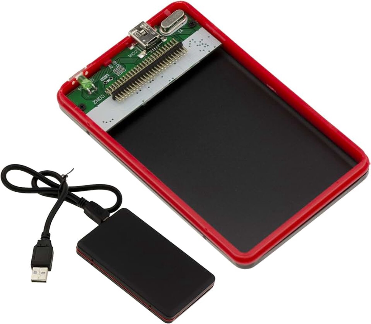 Externe USB-behuizing voor Toshiba IDE 1.8 50-pins harde schijf. USB3 5G koppeling | Externe behuizing USB 3.0 5 Gbps voor 1,8 inch Toshiba 50-polige IDE harde schijf.