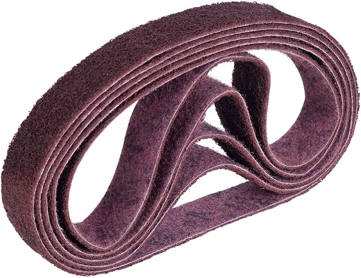 Gemaakt met schuurband vliesband buisbandschuurmachine SC-BL 40 x 760 mm, 5 stuks, korrelbereik graad: medium, kleur: rood, korrel: 120