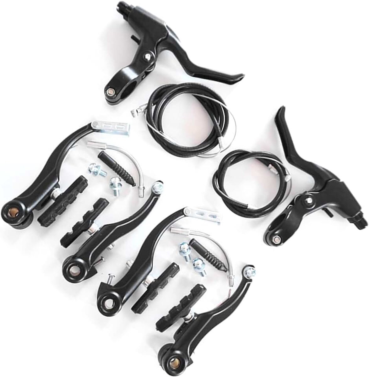 Achter Fietsrem Set,Aluminium Mountain Bike V Brake Bike Remhendel Bike V Brakes Set Voor Racefiets Mountain Bike