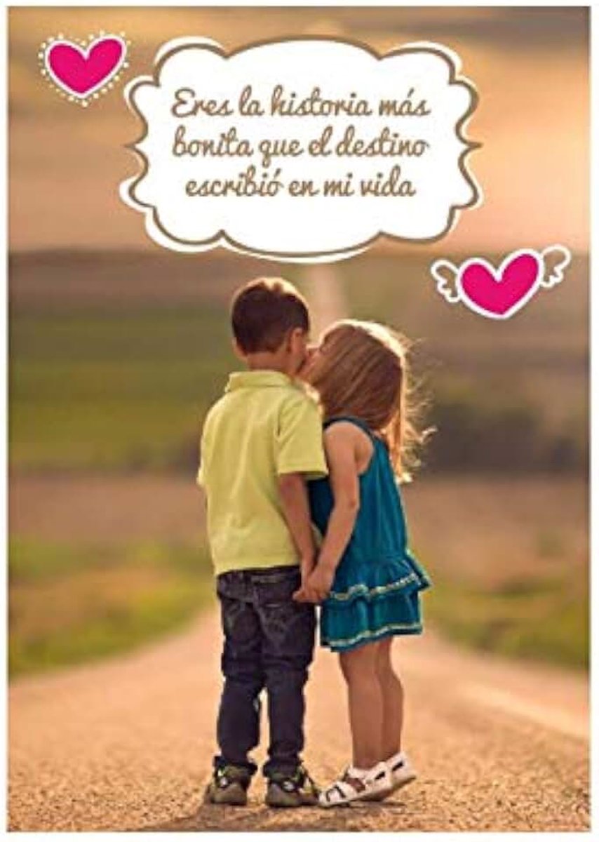 Tarjeta Historia de amor, felicitacion enamorados, postal te quiero 15x23cm con sobre