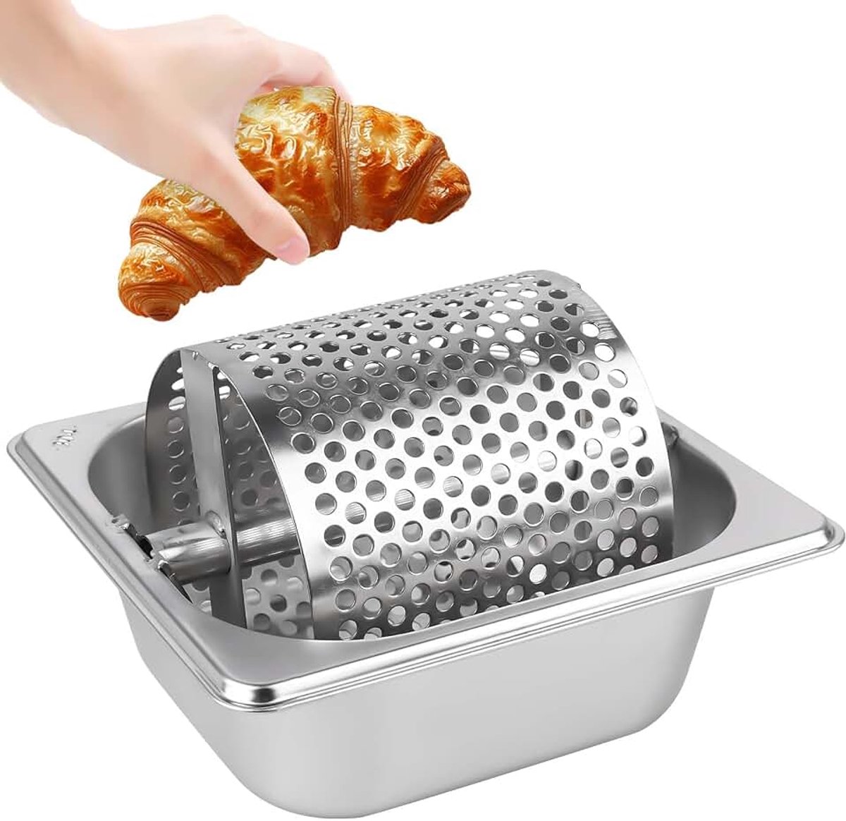 Boterroller, 18 x 16 x 10 cm, boterrollerriem, duurzame boterverdeler, boterrollergereedschap, roterende boterapplicator, herbruikbaar voor thuis, winkel, maïsbrood, steak