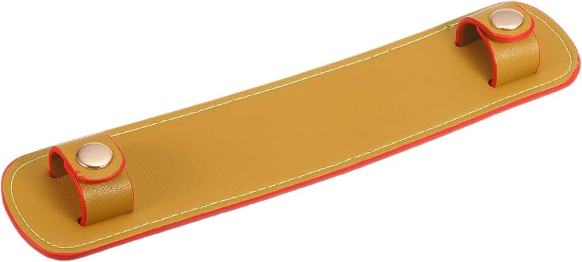 9 "x 2" Lederen Schouderriem Pad, PU Lederen Rugzak Strap Pads Handtas Strap Protector Afneembare Kussenslopen voor Tote Tassen Handtas Portemonnee Crossbody, Geel