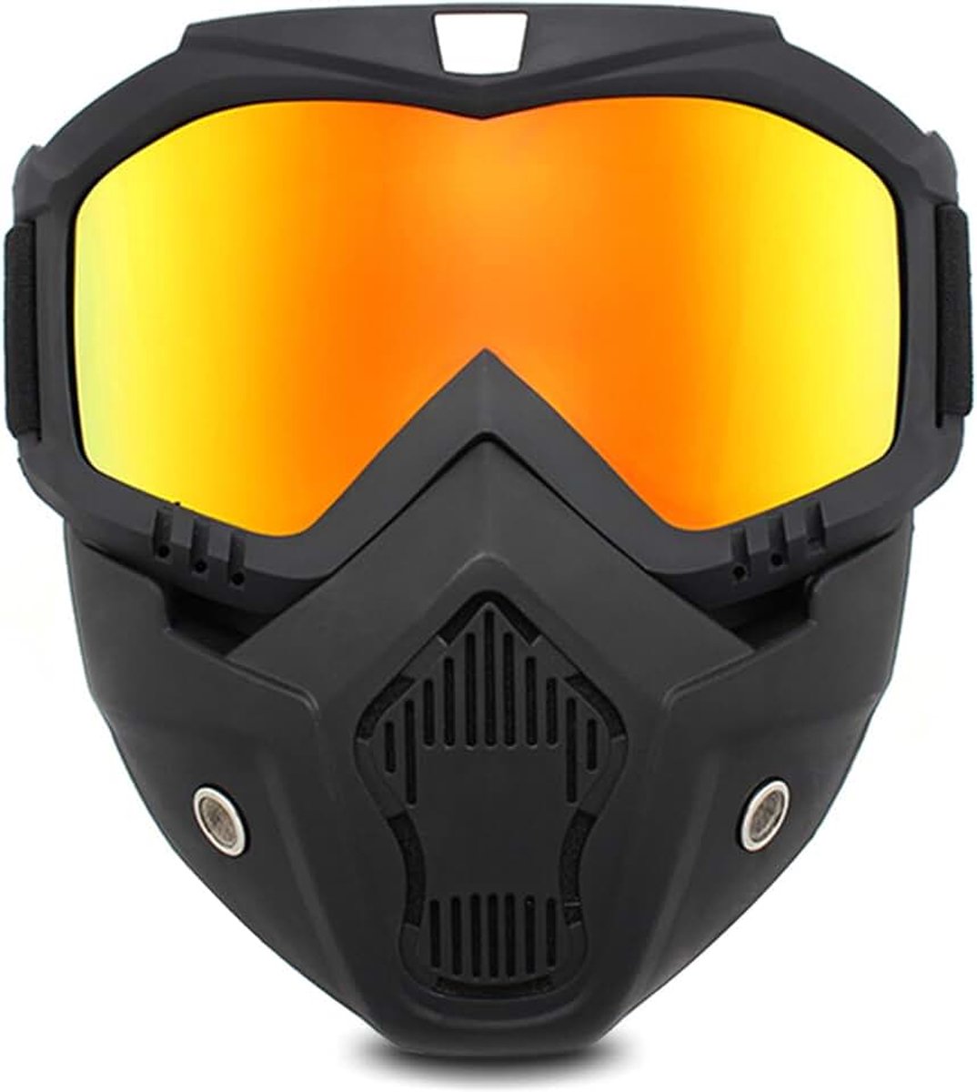 Motorbril Afneembaar Motorfiets Gezichtsmasker Goggles Crossmotor Masker Helm Mistbestendig Winddicht Rijden Bescherming Ski