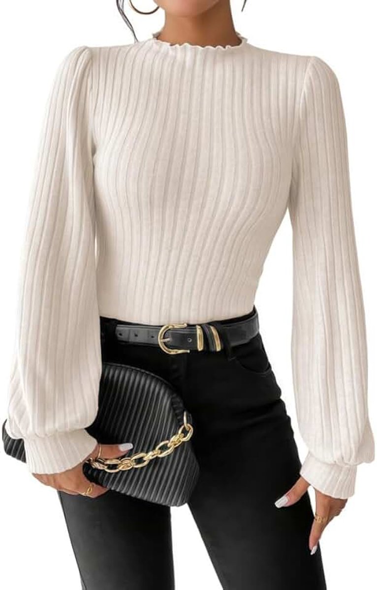 Bodysuit voor dames, lange mouwen, V/hoog/halve kraag, bodytops, elegante blouse, stretch, basis, bodyshirt, casual, effen, jumpsuits, blouses, bodysuits met wijde mouwen