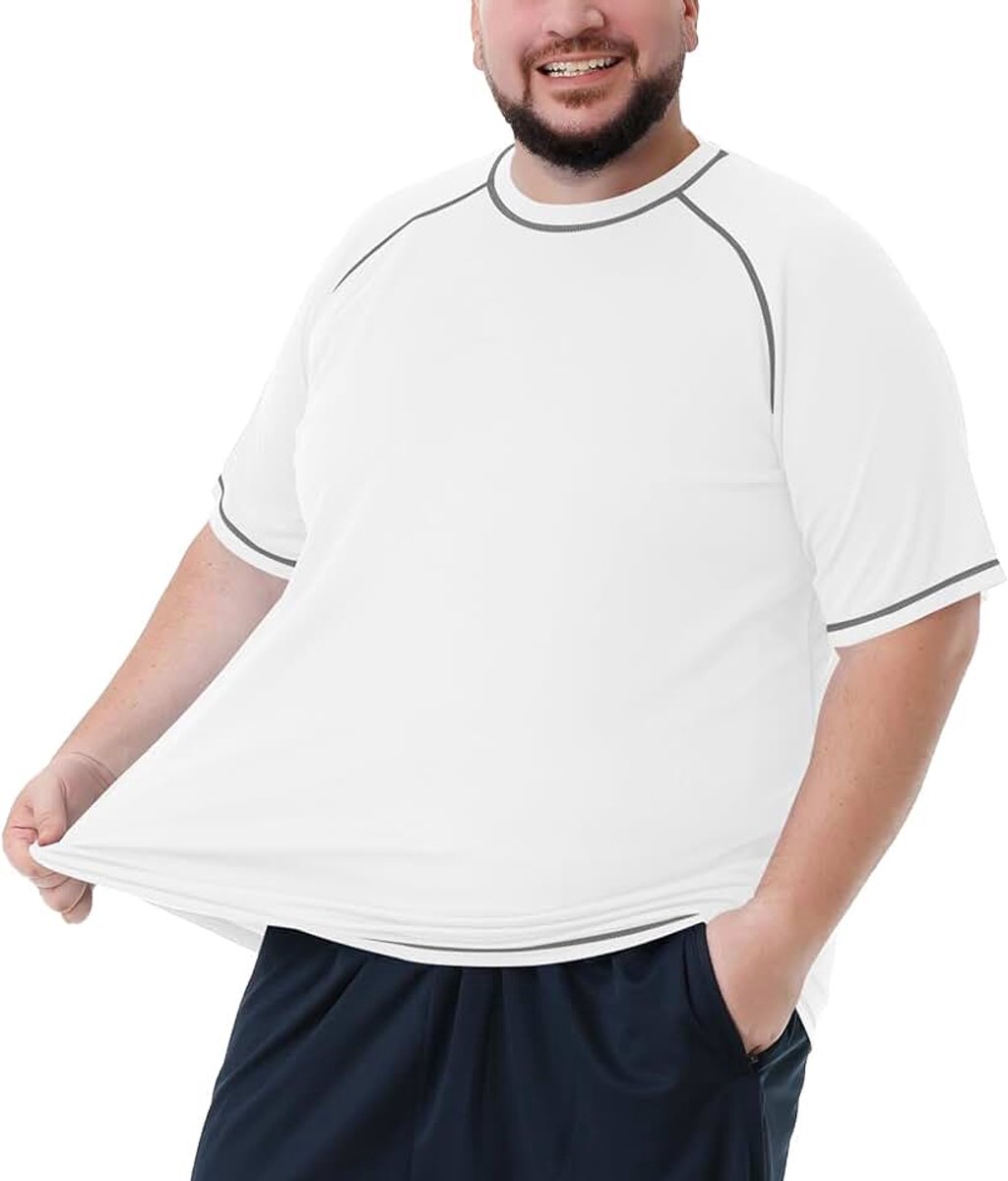 Guard Zwemshirt voor heren, grote maten, extra lang, oversized T-shirt voor heren
