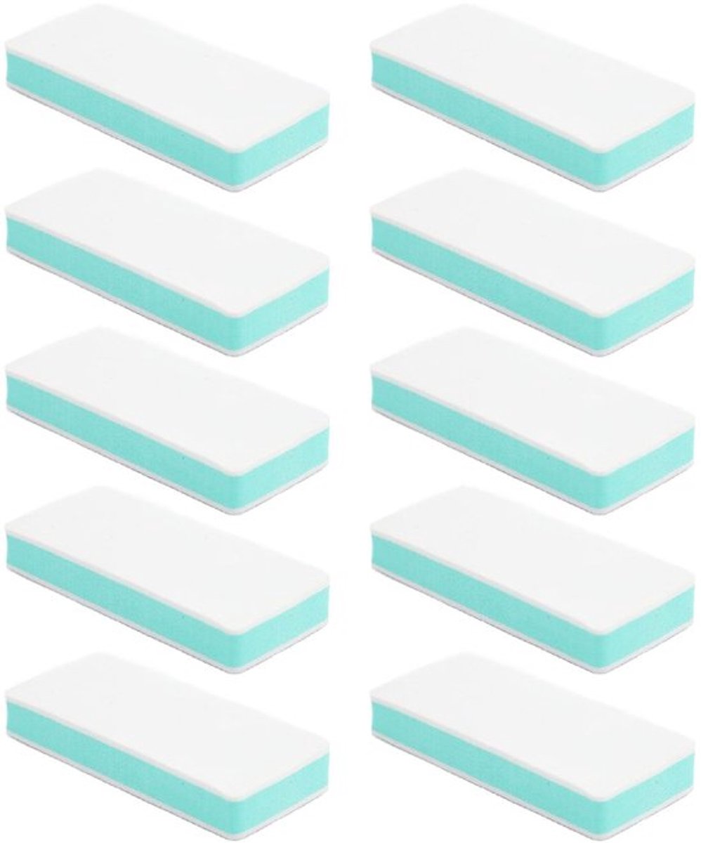 Dailygoods- Schuurspons 10 Stuks - Dubbelzijdige Schuurblokken - Korrel 1000/5000 - Compact Formaat - Multifunctioneel Gebruik - Hoge Prestaties - Schuurblok