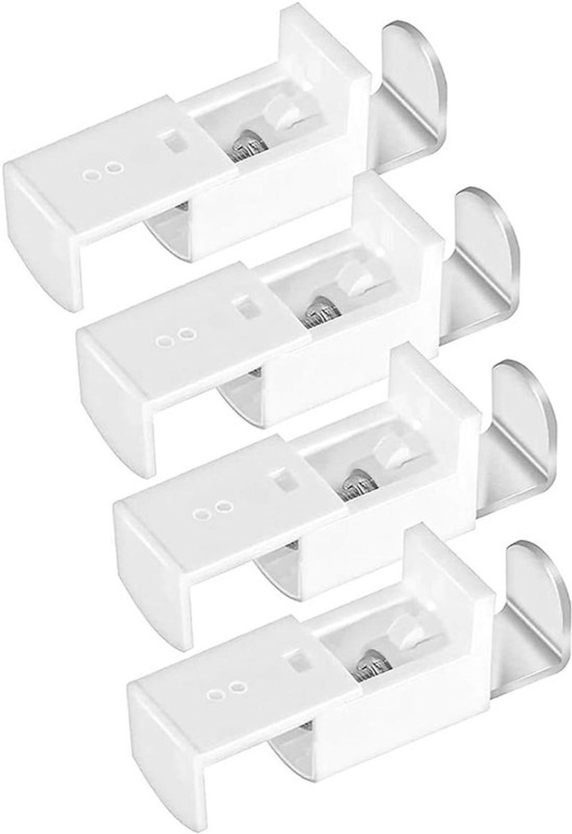 4 Stks Geplooide Blind Vastklemmen - Ondersteuning Verstelbaar - Zonder Boren - Klemmfix Beugel - Verstelbaar Bereik 5-20Mm