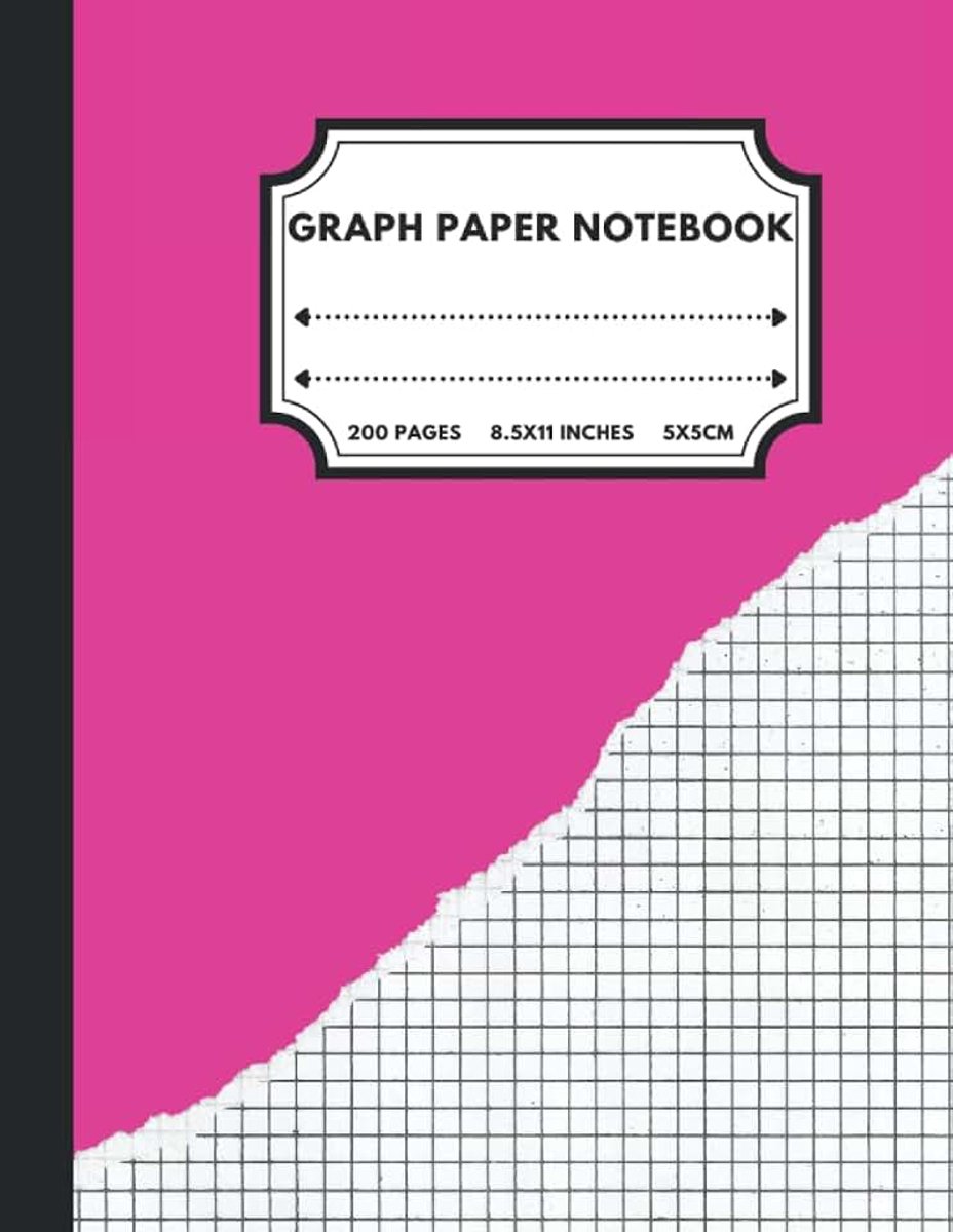 Paper Notebook: Large 8.5 * 11 Graph Paper Composition Notebook | 200 Pages | 5x5 cm | for both Students and adults | Quad Ruled.