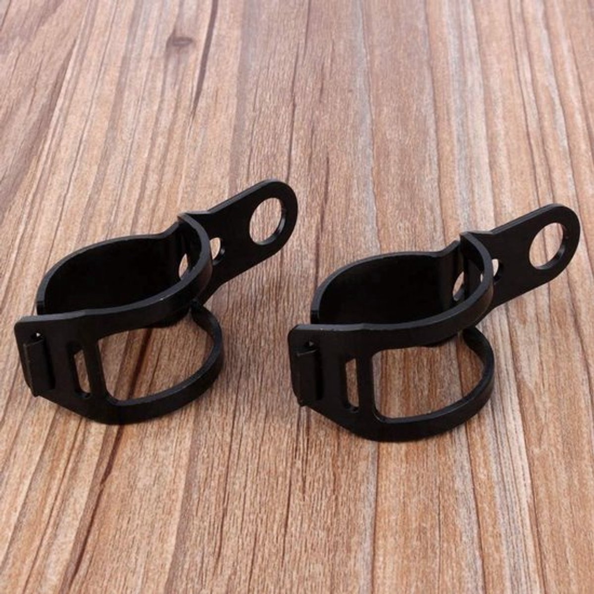 Motorfiets Richtingaanwijzer - Beugel Klem - Zwart - Indicator Vork - Montageaccessoire - Geschikt voor - Zwart Model - Motorfiets Richtingaanwijzer Mount Beugel Klem, Zwart - Motorbike Licht Indicator Vork Beugel Klem Houder, 30-43mm