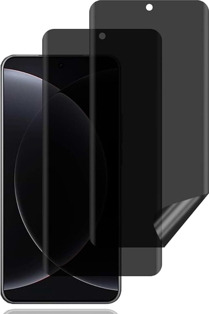 Screen Protector voor Xiaomi 15 Ultra 5G/Xiaomi 15 Pro 5G [2 stuks] | anti-spy schermbeschermer,krasbestendig,hoge gevoeligheid,luchtbelvrij,anti-spy TPU zachte film voor Xiaomi 15 Ultra/15 Pro