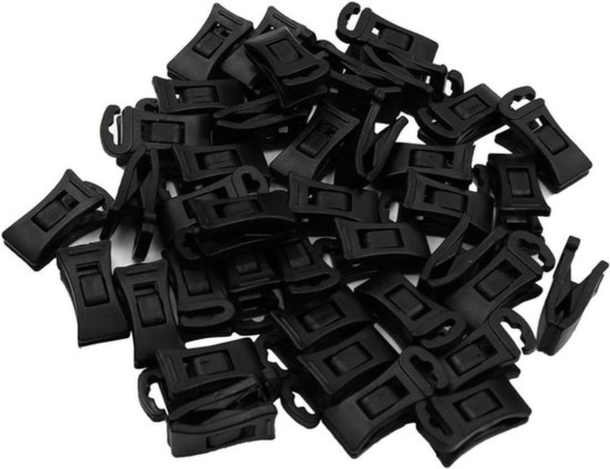 Sokkenclips - Sokkenhaken - Voor wasmachine en droger - 40 stuks - Zwart - Sokkenclips voor wasmachine en droger, sokkenhaken voor lade, vouwen niet nodig