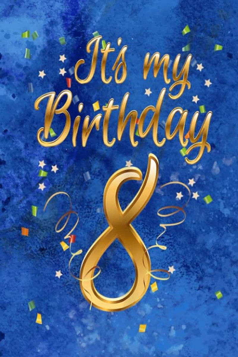 Reminder Notebook | It's my 8th Birthday Girl Gifts 8 Years Old