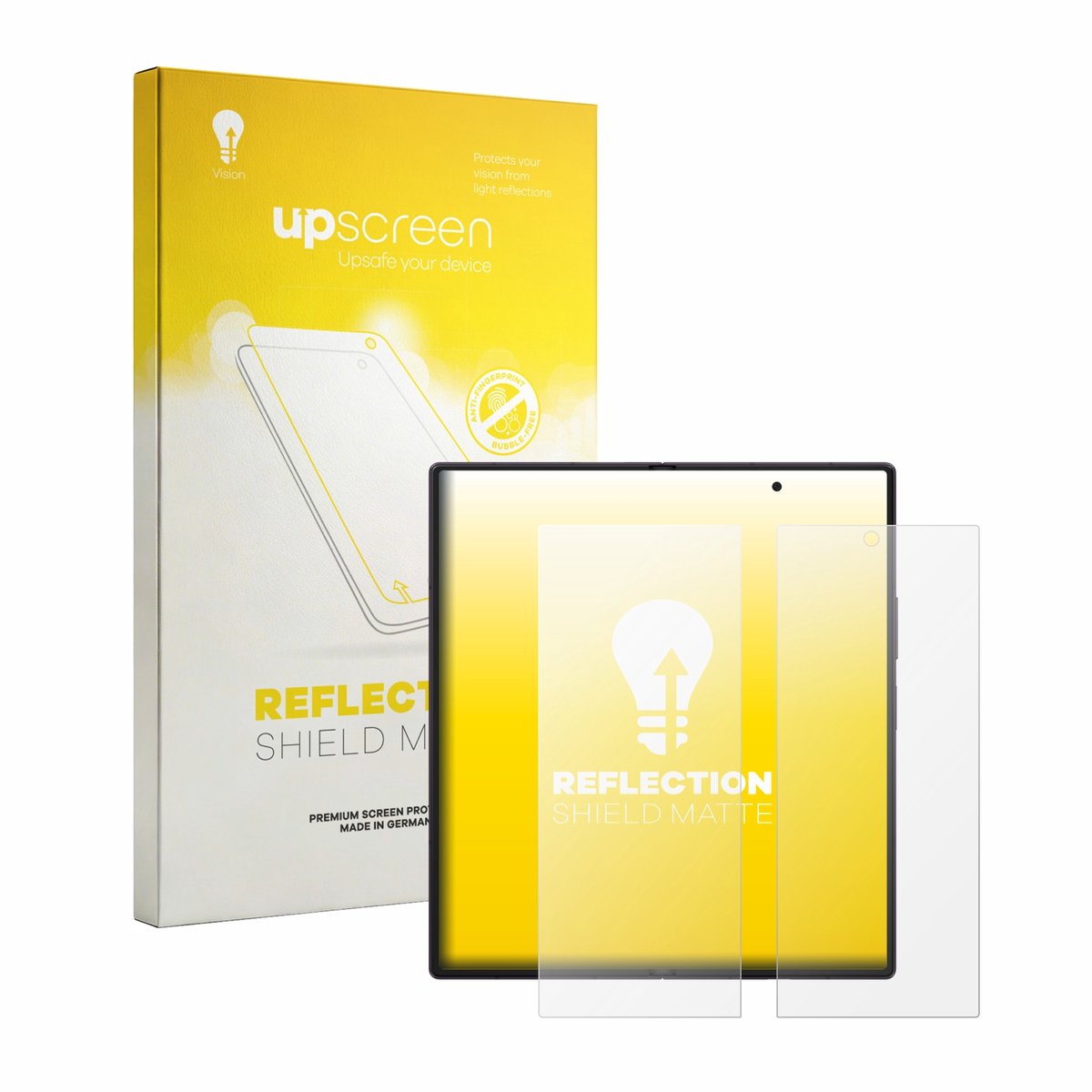 upscreen - Screenprotector voor Samsung Galaxy Z Fold 8 Ultra (Inner display) - Folie Beschermfolie anti glare matte