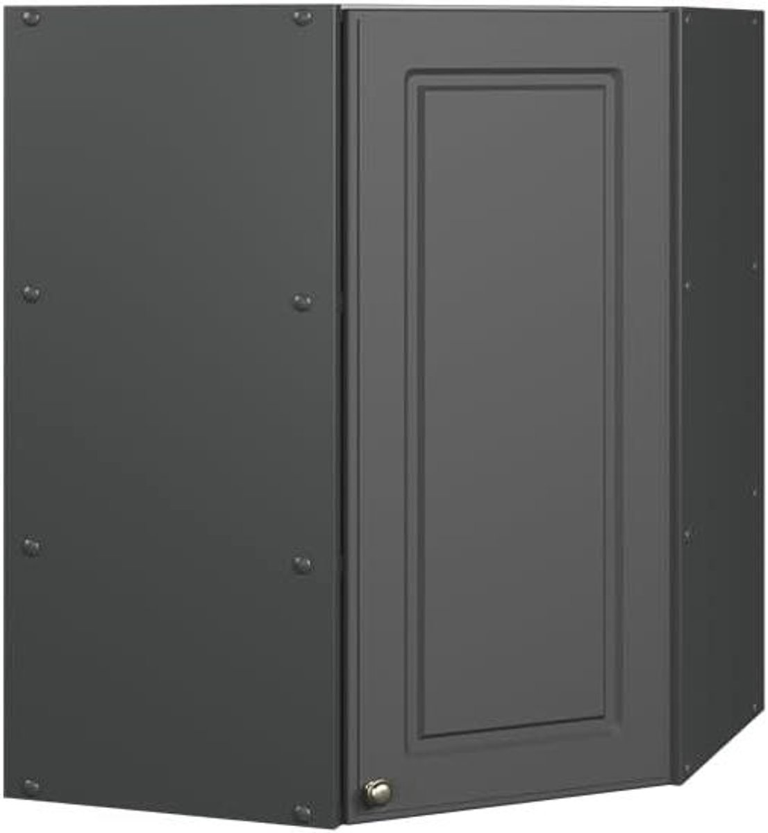 Hoekkast Keuken - Wandkast Keuken - Keuken Opbergen - Soft-close Scharnieren - 57 cm Breed - Antraciet Goud