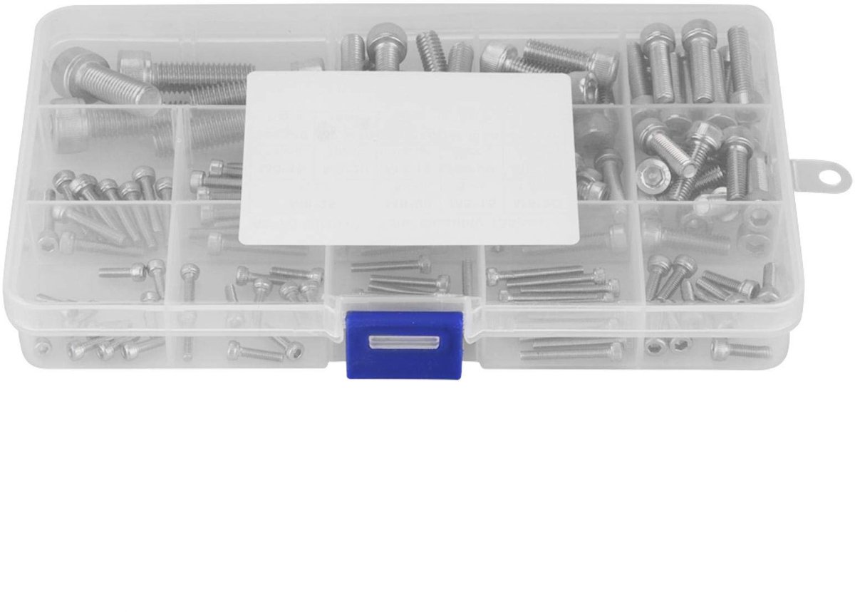 135 stks M2.5 M3 M4 M5 M6 M8 304 Rvs Hex Inbusbouten Set, schroef Assortiment Set voor Mannen