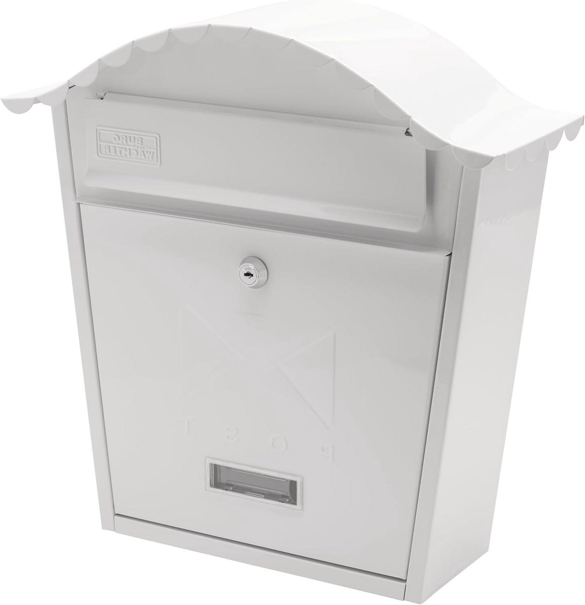 Brievenbus - Postkast - Post Ontvangen - Weerbestendig Ontwerp - 36cm Hoog - Wit