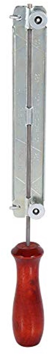 Vijlen en geleiderail, 4,0 mm / 4,8 mm / 5,5 mm, houten handvat
