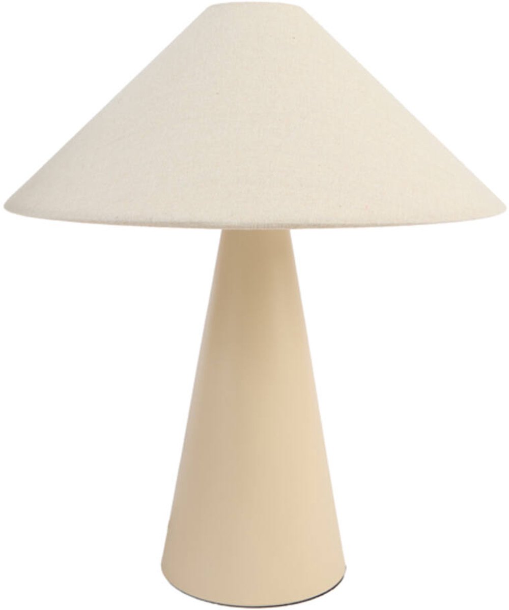 Light&living Tafellamp E14 Ø40x44,5 cm DOLORE zand+linnen naturel