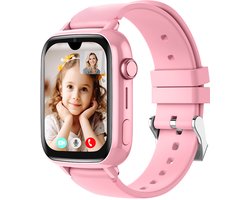 Protectly® GPS Horloge Kind Met Simkaart - 4G - SOS Alarm - Smartwatch Kinderen - GPS Tracker Kind - (Video)bellen - HD Camera - Whatsapp en SMS - Elke polsmaat - Bekijk Locatie Kind - Android en iOS - Incl. Simkaart & Screenprotector