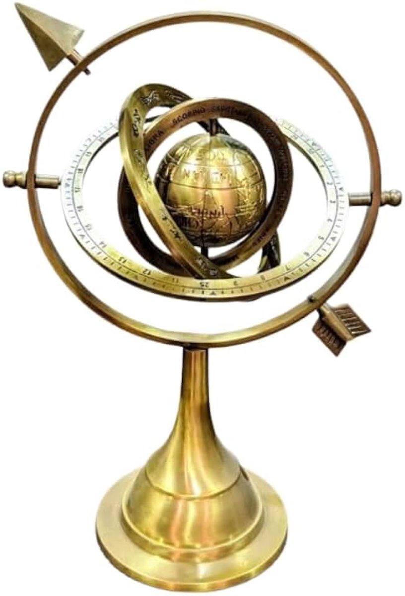 Hemelse Globe Armillary Globe Zodiac Showpiece Tafelblad Kerstcadeau