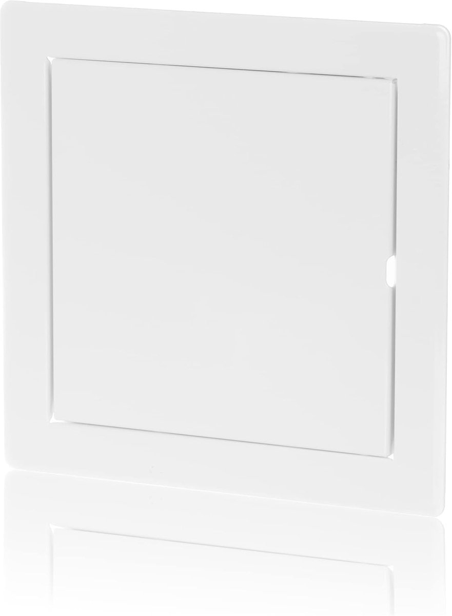 150x150mm metalen controledeur - wit inspectielamp van staal - onderhoudsklep, inspectie-klep, onderhoudscontroleklep