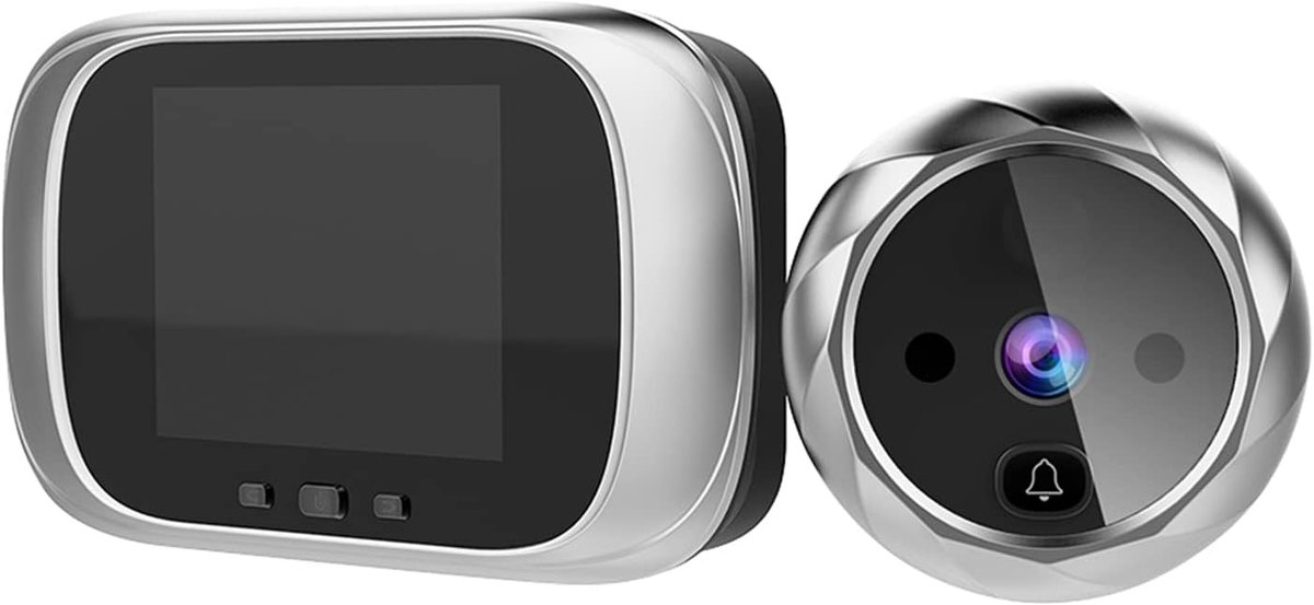 SnelShoppen - Digitale Deurcamera Kijkgat Deurbel met 7,1 cm LCD-scherm, Nachtzicht, Foto-opname en Deurbewaking voor Huisbeveiliging