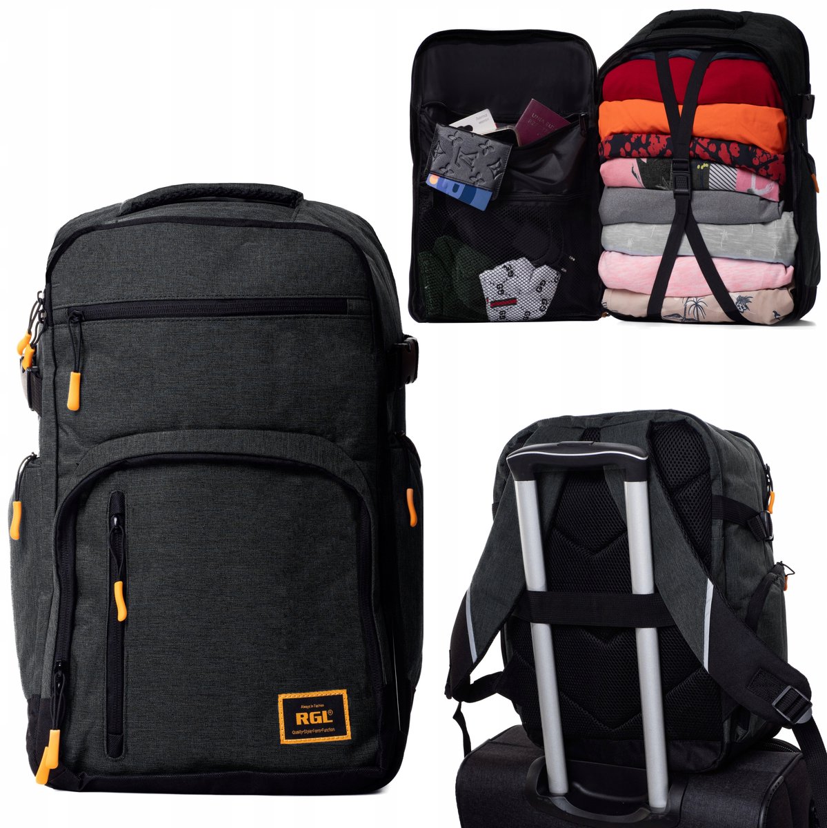 Reisrugzak handbagage Ryanair 40x20x25cm laptopvak waterdicht