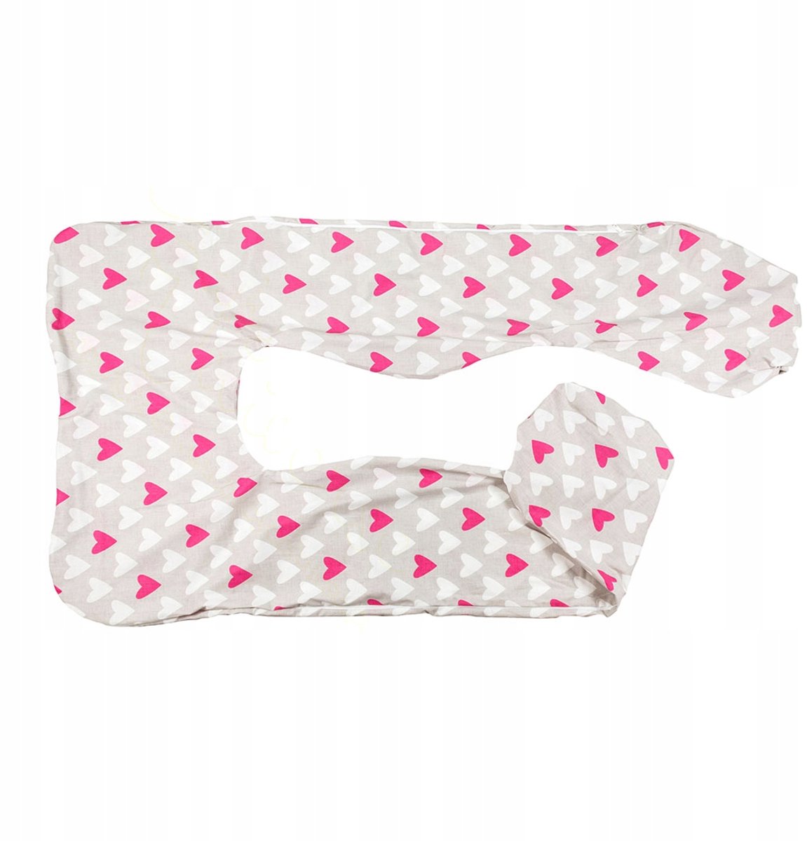 BabyUniverse Hoes voor U-vorgemungswangershapkussen - Roze Hartjes