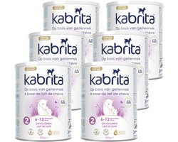 Kabrita 2 Opvolgmelk - Geitenmelk Flesvoeding vanaf 6 maanden - 6x800g