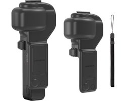 Ryoudavell - Gimbal Beschermhoes Geschikt voor DJI Osmo Pocket 4P - Lens en Scherm Beschermer Hard Case - Gimbal Cap met Zachte Voering - Snelle Sluiting - Inclusief Koord - Zwart