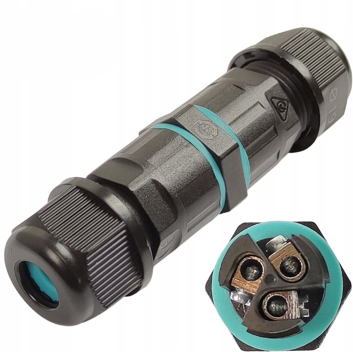 3-pins kabelconnector – 10 stuks - Waterdichte kabelconnector – IP68 waterdicht – Waterdichte connector voor buitenverlichting – Geen solderen nodig voor kabelverbinding – 1,5 mm – Zwart