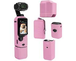 Casalora Beschermhoes voor DJI Osmo Pocket 3 -Silicone - Cover - Action Cam Accessoires -Donkerroze