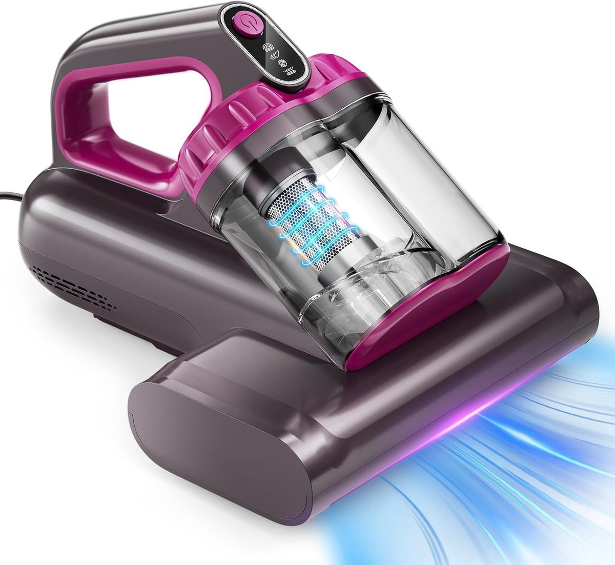 Matras Stofzuiger - Bed reiniger - Hygiënisch slapen - UV-C licht technologie - 06 L capaciteit - Zwart Wit