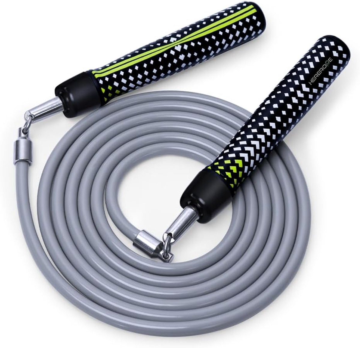 1/2 lbs gewogen springtouw, Adujstable gewogen springtouw met kogellager, antislip grip, duurzame stalen kabel, geweldig voor mannen vrouwen fitness, intensieve krachttraining
