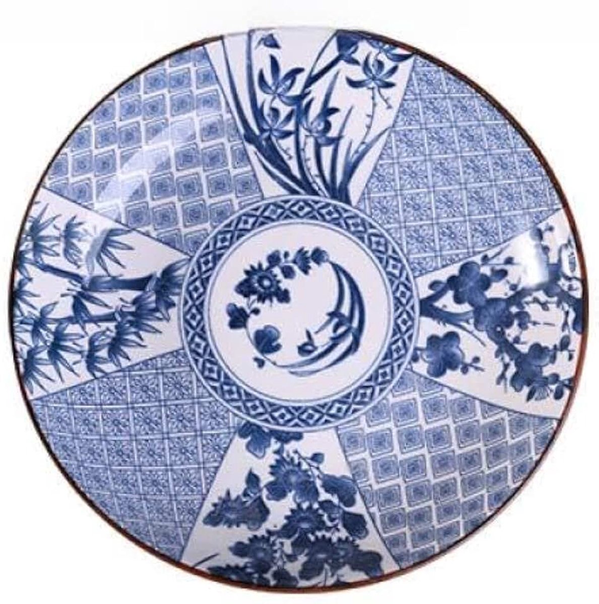 A Japanse stijl retro keramische platen thuis acht inch diepe schotel schotel creatieve visgerechten kind
