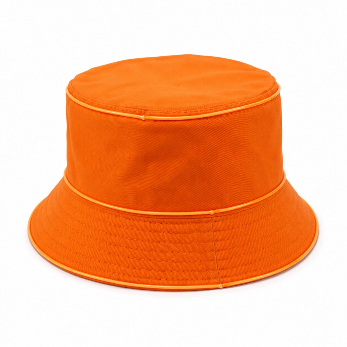 Doppler LED Bucket Hat – Lichtgevende Vissershoed – EL Wire – Festival, Carnaval & Halloween – Oranje