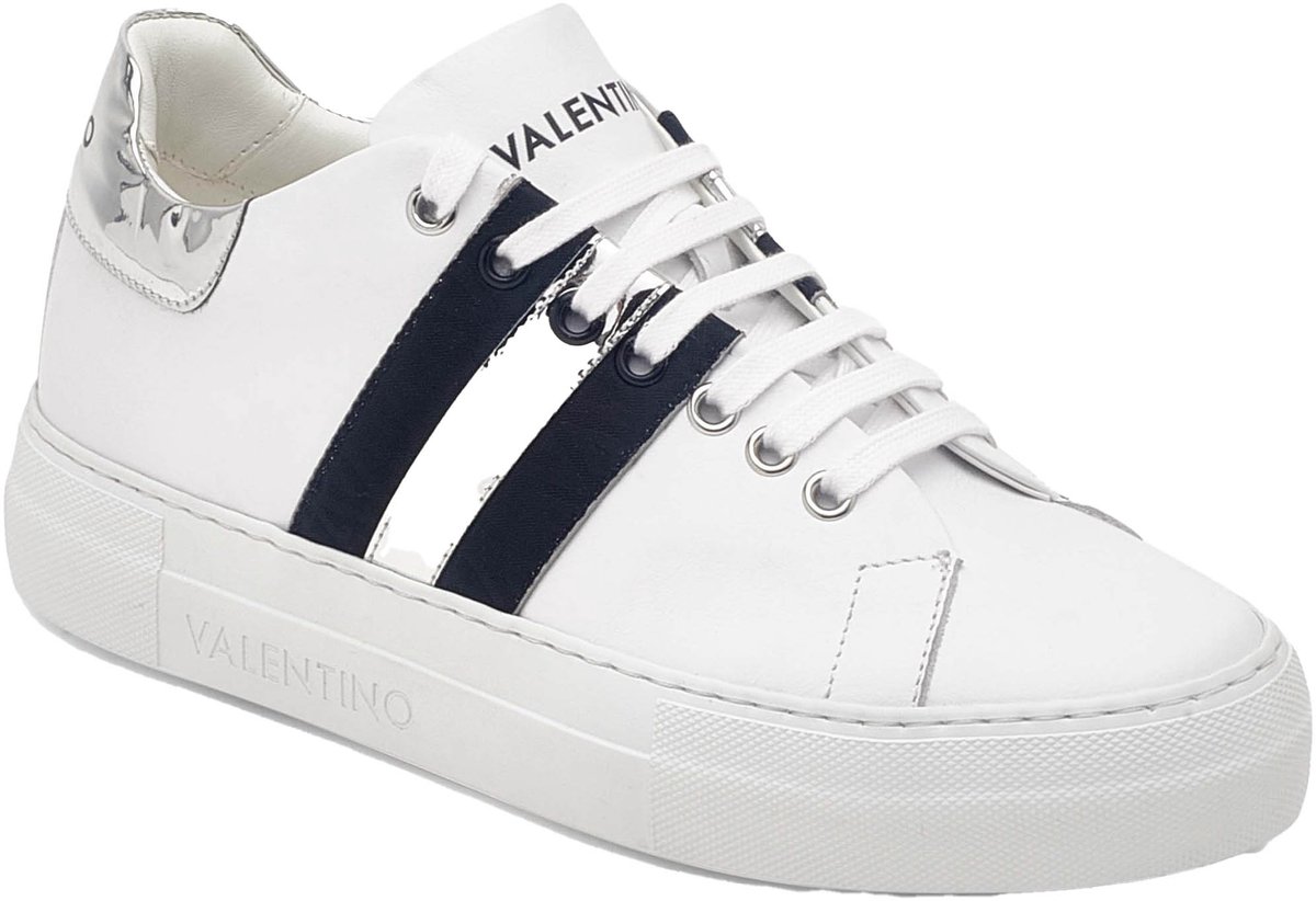 VALENTINO Dames Sneaker Maat 35 - Wit / Zwart / Zilver