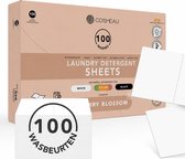 Cosmeau Wasmiddel Wasstrips 100 Wasbeurten G6 - Kersenbloesem Cherry Blossom - Wasvellen - Wasmiddeldoekjes - Detergent Sheets - Wasdoekjes