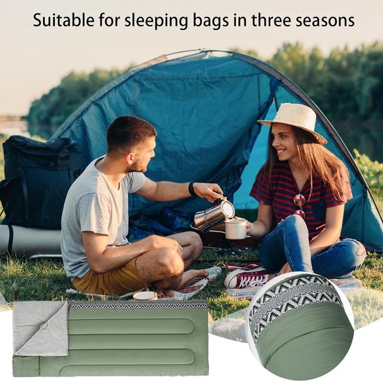 Kampeer Quilt - Slaapzak Outdoor - Kamperen en Reizen - Lichtgewicht Vulling - 190x75 cm - a — afbeelding 5