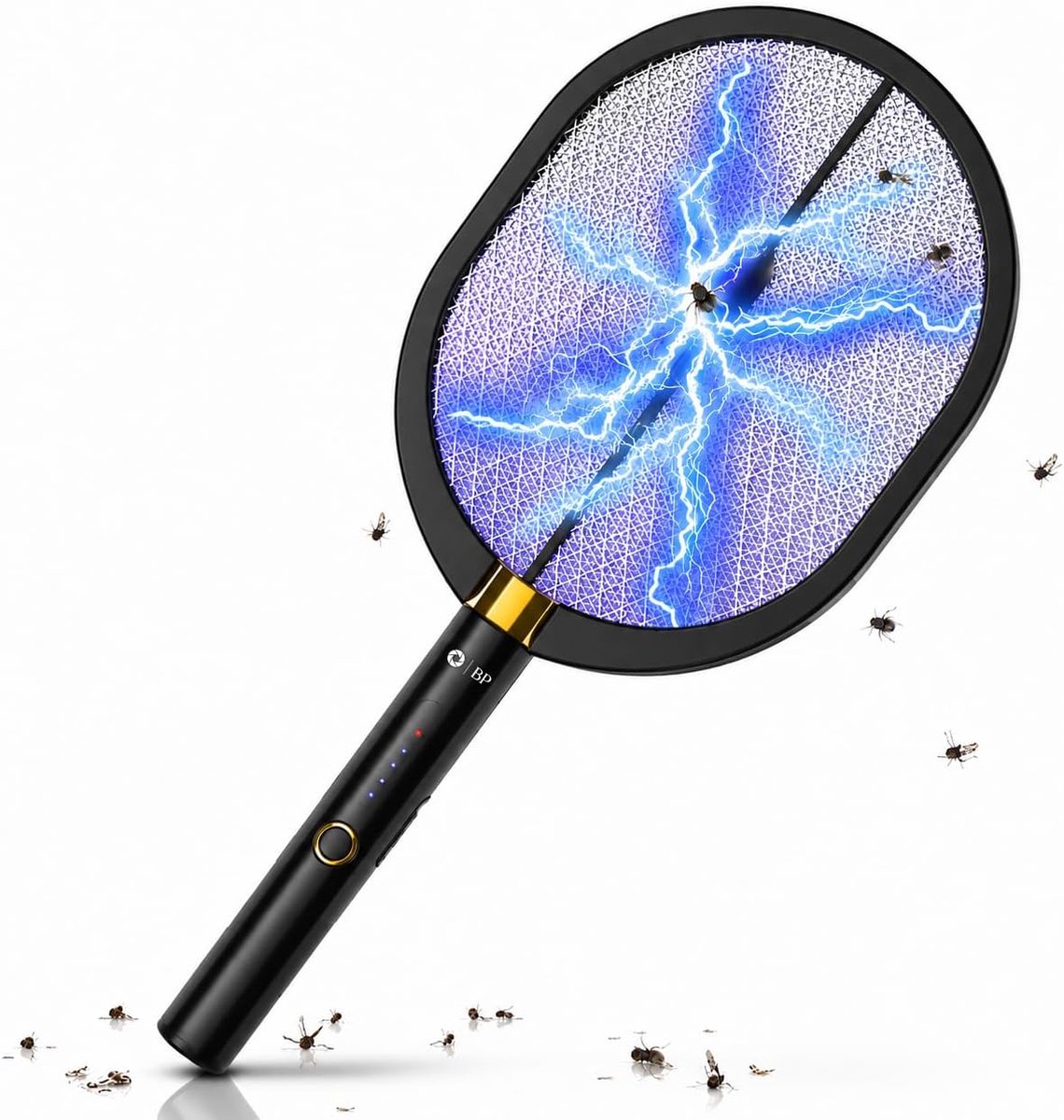 Elektrische vliegenmepper 2-in-1 - USB oplaadbaar - 5000V insectenbestrijding - Inclusief UV lamp - SnelShoppen