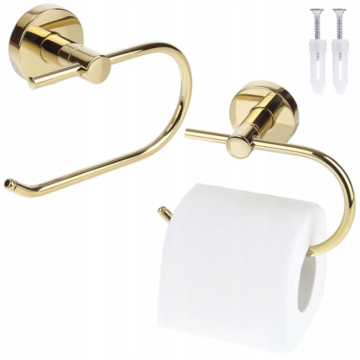 Gouden Wandhouder Toiletpapier - Stijlvol en Praktisch