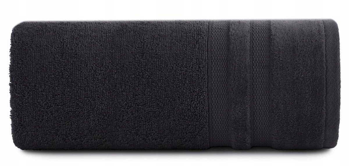 Porto Handdoek 30x50 cm Zwart 500 g/m2 Terry
