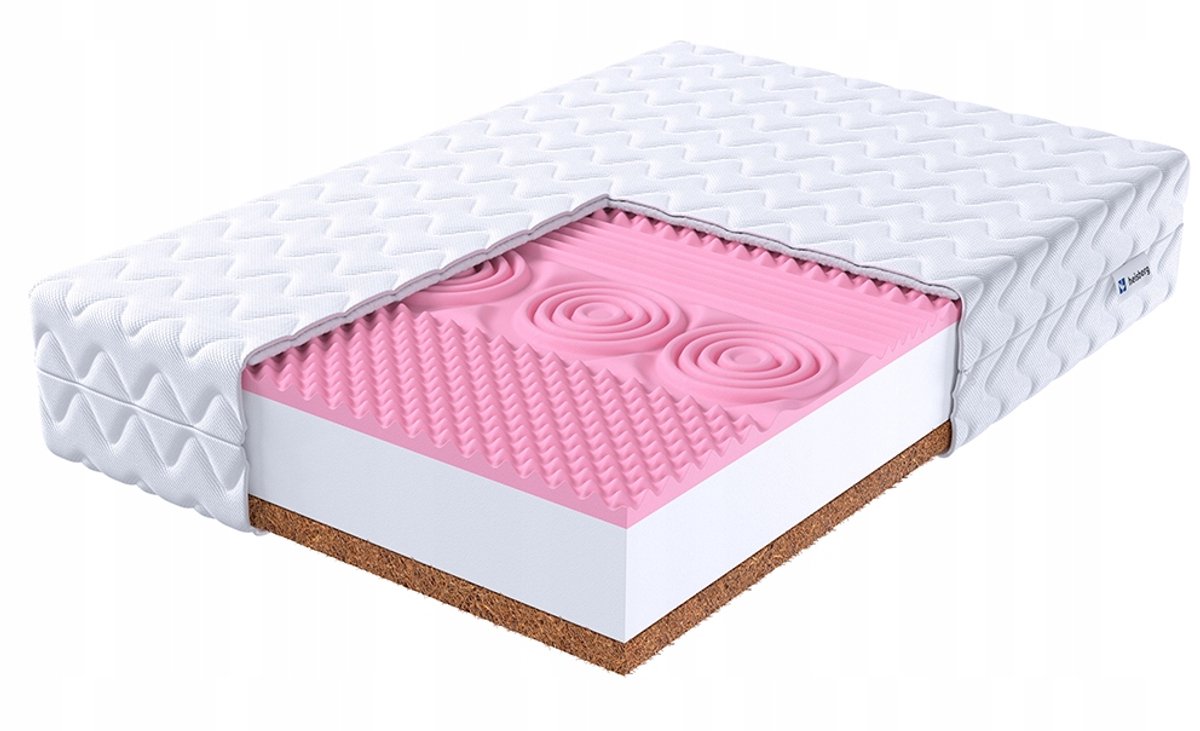 Heisberg BRUNI MAX 120x200: Traagschuim & Kokos Matras