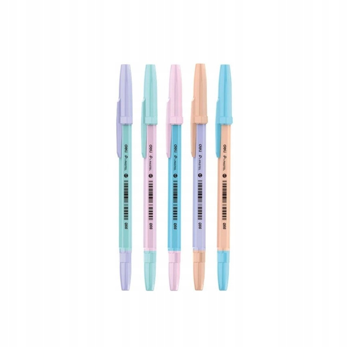 Deli EQ66 Balpen 0,7mm Blauw - Plastiek, Dop