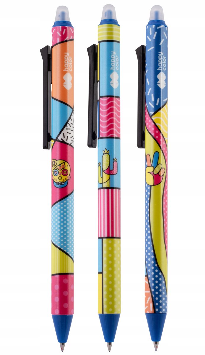 Happy Color Uitwisbare Gelpen Blauw 0.5mm - Perfect voor School & Kantoor