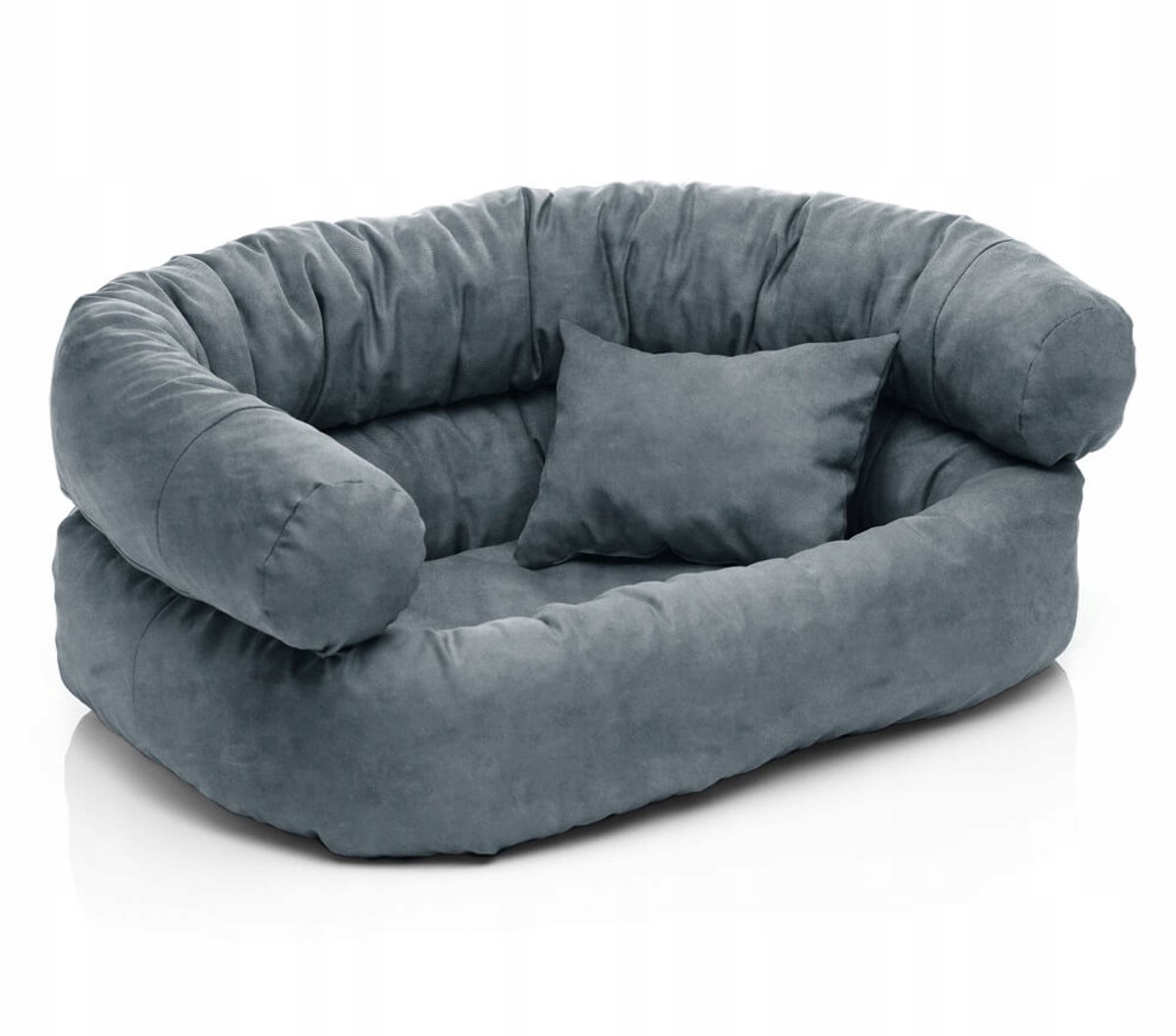 Luxe Hondenmand Stoel 'S' 50x70cm - Antraciet Alcantara