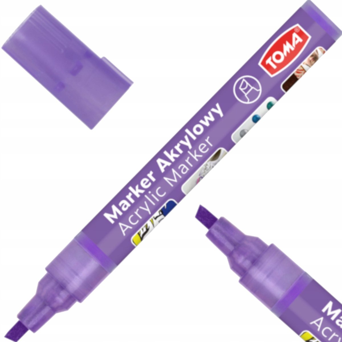 Toma Acryl Marker TO-403 Schuin 1-5mm Paars